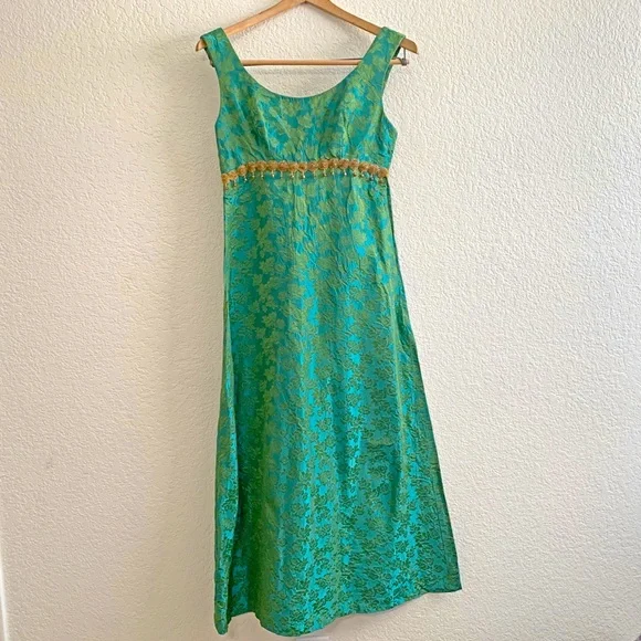 1960s empire waist dress Size 6 Evening Dress - 1960s Empire Waist Formal Gown main image 1